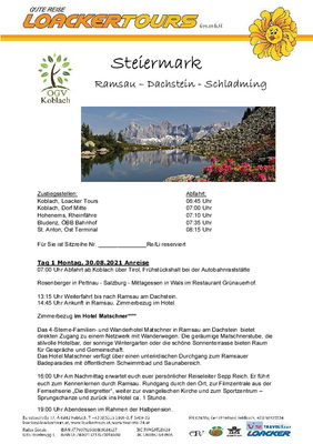 Ausflug in die Obersteiermark